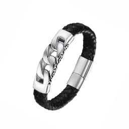 Stainless Steel Nordic Viking Norse Dragon Bracelet Men Wristband Cuff Bracelets with Viking Wooden Box