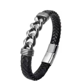 Stainless Steel Nordic Viking Norse Dragon Bracelet Men Wristband Cuff Bracelets with Viking Wooden Box