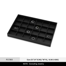Oirlv Jewelry Organizer Leather Jewelry Storage Tray Display Ring Bracelet Necklace Storage Box Showcase Drawer Organizer Trays