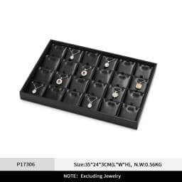 Oirlv Jewelry Organizer Leather Jewelry Storage Tray Display Ring Bracelet Necklace Storage Box Showcase Drawer Organizer Trays