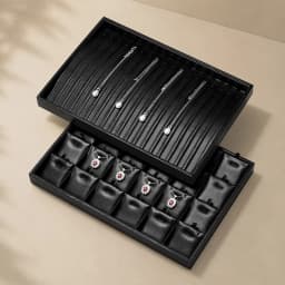 Oirlv Jewelry Organizer Leather Jewelry Storage Tray Display Ring Bracelet Necklace Storage Box Showcase Drawer Organizer Trays