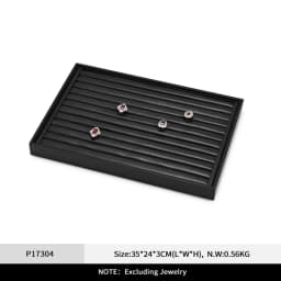 Oirlv Jewelry Organizer Leather Jewelry Storage Tray Display Ring Bracelet Necklace Storage Box Showcase Drawer Organizer Trays
