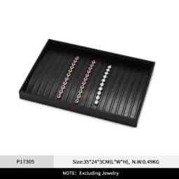 Oirlv Jewelry Organizer Leather Jewelry Storage Tray Display Ring Bracelet Necklace Storage Box Showcase Drawer Organizer Trays