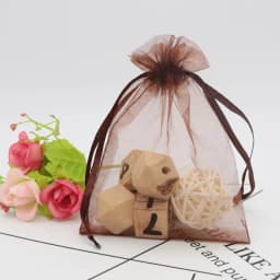 50pcs/lot Colorful Organza Bag 7x9cm 9x12cm 10x15cm Gift Wedding Packaging Display Jewelry Tulle Drawstring Bags Jewelry Pouches