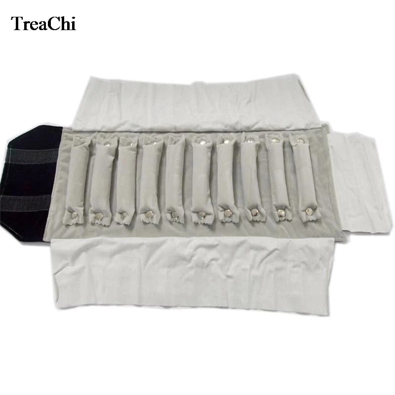 Fine Mini Jewelry Travel Roll Bag Fashion Black Grey Velvet Ring Storage Organizer Pouch Personalized Ring Carrying Case