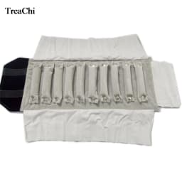 Fine Mini Jewelry Travel Roll Bag Fashion Black Grey Velvet Ring Storage Organizer Pouch Personalized Ring Carrying Case