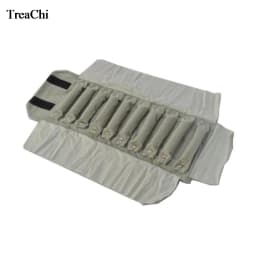 Fine Mini Jewelry Travel Roll Bag Fashion Black Grey Velvet Ring Storage Organizer Pouch Personalized Ring Carrying Case