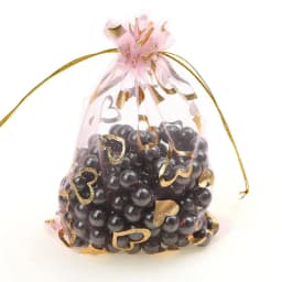 100Pcs/lot 7X9cm 9X12cm 11X16cm 13X18cm Gold Color Love Heart Rose Organza Bag Wedding Candy Gift Christmas Bags Jewelry Packing