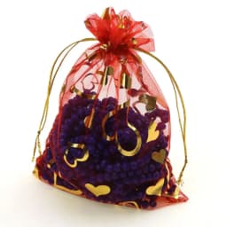 100Pcs/lot 7X9cm 9X12cm 11X16cm 13X18cm Gold Color Love Heart Rose Organza Bag Wedding Candy Gift Christmas Bags Jewelry Packing
