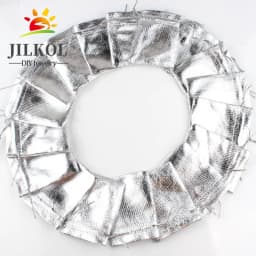 50Pcs/lot 7x9cm 9x12cm Gold Color Silver Color Adjustable Jewelry Packing Bags For Party Candy Drawstring Wedding Gift Bags