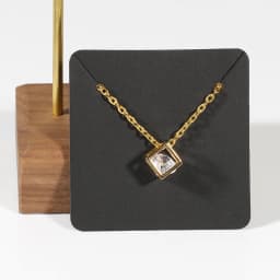 Earring Cards and 50pcs Bags 5x5cm Card Necklace Earring Display Cards Self-Seal Bags Kraft Paper Card for DIY Jewelry Packaging