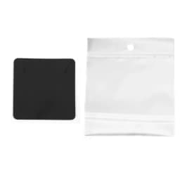 Earring Cards and 50pcs Bags 5x5cm Card Necklace Earring Display Cards Self-Seal Bags Kraft Paper Card for DIY Jewelry Packaging