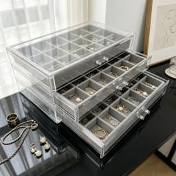 3-Layer Pet Velvet Jewelry Box - Large Capacity Jewelry Storage Velvet Jewelry Box, Suitable for Storing Jewelry Such as Earring