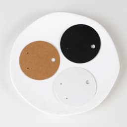 50 pcs 6x6cm Circular Earrings Jewelry Display Kraft Paper Card With Or Without Bags Wholesale Packaging Small Business Supplier