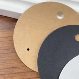 50 pcs 6x6cm Circular Earrings Jewelry Display Kraft Paper Card With Or Without Bags Wholesale Packaging Small Business Supplier