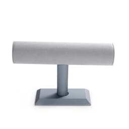 Oirlv Jewelry Stand Display For Business Grey Leather Earring Jewelry Display Stand Necklace Bracelet Watch Jewelry Holder Stand