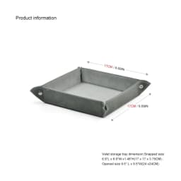 Oirlv Jewelry Stand Display For Business Grey Leather Earring Jewelry Display Stand Necklace Bracelet Watch Jewelry Holder Stand
