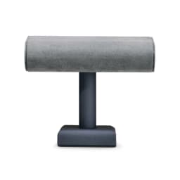 Oirlv Jewelry Stand Display For Business Grey Leather Earring Jewelry Display Stand Necklace Bracelet Watch Jewelry Holder Stand