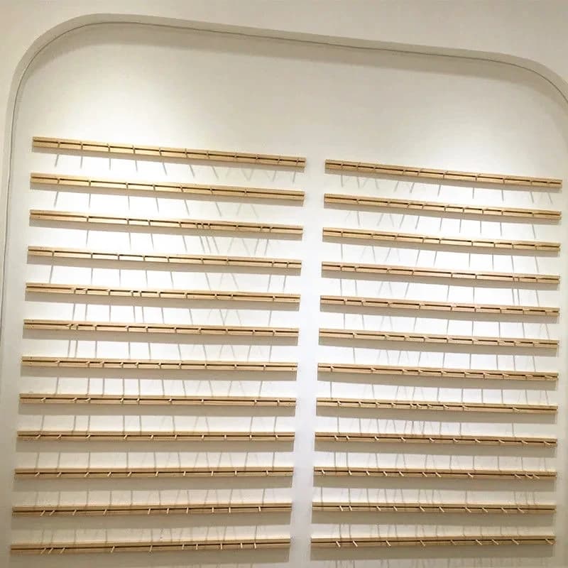 Jewelry Organizer Wooden DIY Wall Jewelry Display Earring Ring Necklace Hanger Storage Stands Boho Nature Jewelry Shop Decor