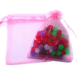 10pcs/20pcs 7x9/9x12cm Drawstring Organza Jewelry Packaging Display Pouches For DIY Jewelry Wedding Christmas Gift Beads Bags