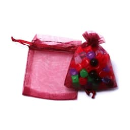10pcs/20pcs 7x9/9x12cm Drawstring Organza Jewelry Packaging Display Pouches For DIY Jewelry Wedding Christmas Gift Beads Bags