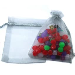 10pcs/20pcs 7x9/9x12cm Drawstring Organza Jewelry Packaging Display Pouches For DIY Jewelry Wedding Christmas Gift Beads Bags