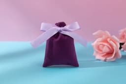 50Pcs Jewelry Velvet Bag Ribbon Drawstring Bowknot Pouch Suede Microfiber Ring Earrings Stud Bracelet Pendant Necklace Organizer