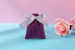 50Pcs Jewelry Velvet Bag Ribbon Drawstring Bowknot Pouch Suede Microfiber Ring Earrings Stud Bracelet Pendant Necklace Organizer
