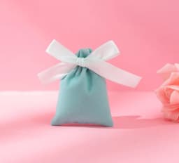 50Pcs Jewelry Velvet Bag Ribbon Drawstring Bowknot Pouch Suede Microfiber Ring Earrings Stud Bracelet Pendant Necklace Organizer