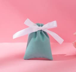 50Pcs Jewelry Velvet Bag Ribbon Drawstring Bowknot Pouch Suede Microfiber Ring Earrings Stud Bracelet Pendant Necklace Organizer
