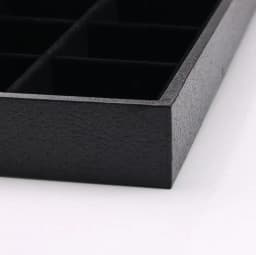 PU Black Velvet Jewelry Tray Jewellery Organizer Storage Box Watch Holder Necklace Ring Earring Pendant Stand Series For woman