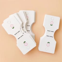 100pcs Handcrafted Jewelry Packaging Unique Folded Cards Holders for Necklace Bracelet Accessories Gifts and Retail Display