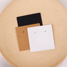 50 Pcs 7x7cm Earrings Jewelry Display Paper Card With Or Without Bags Wholesale Packaging Business Supplier Customize Service
