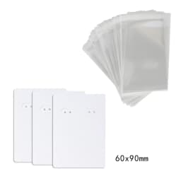 50Pcs 6x9cm Jewelry Display Cards Tags Wholesale Packaging With Or Without Bags Business Supplier Necklaces Earrings Storage Box