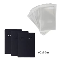 50Pcs 6x9cm Jewelry Display Cards Tags Wholesale Packaging With Or Without Bags Business Supplier Necklaces Earrings Storage Box