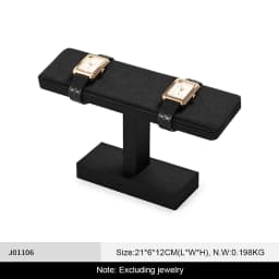 Oirlv T-bar Watch Holder Watch Jewelry Display Stand Rings Bracelets Storage Holder Jewelry Display Rack Watch Showcase Props