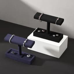 Oirlv T-bar Watch Holder Watch Jewelry Display Stand Rings Bracelets Storage Holder Jewelry Display Rack Watch Showcase Props