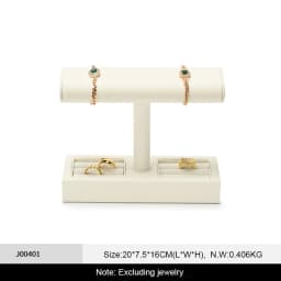 Oirlv T-bar Watch Holder Watch Jewelry Display Stand Rings Bracelets Storage Holder Jewelry Display Rack Watch Showcase Props