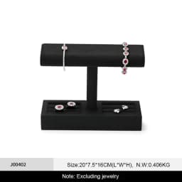 Oirlv T-bar Watch Holder Watch Jewelry Display Stand Rings Bracelets Storage Holder Jewelry Display Rack Watch Showcase Props