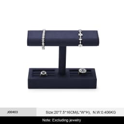 Oirlv T-bar Watch Holder Watch Jewelry Display Stand Rings Bracelets Storage Holder Jewelry Display Rack Watch Showcase Props