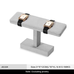 Oirlv T-bar Watch Holder Watch Jewelry Display Stand Rings Bracelets Storage Holder Jewelry Display Rack Watch Showcase Props