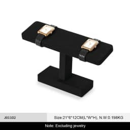 Oirlv T-bar Watch Holder Watch Jewelry Display Stand Rings Bracelets Storage Holder Jewelry Display Rack Watch Showcase Props