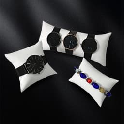 White PU Leather Jewelry Pillow Watch Holder Bracelet Bangle Display Props Necklace Chain Organizer Watch Pillow