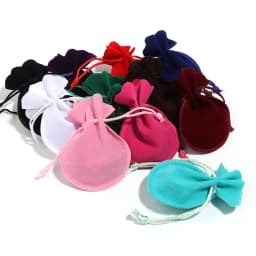 10pcs/lot 7x9/9x12cm Round Drawstring Velvet Gifts Bag Soft Jewelry Packaging Wedding Christmas Candy Jewelry Pouches Wholesale