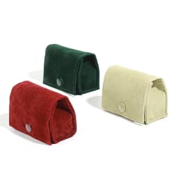 New Velvet Jewelry Box for Travel Portable Ring Earrings Stud Storage Bag Fashion Cute Mini  Jewelry Packaging Organizer Bag