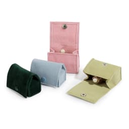 New Velvet Jewelry Box for Travel Portable Ring Earrings Stud Storage Bag Fashion Cute Mini  Jewelry Packaging Organizer Bag