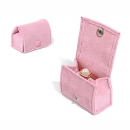 New Velvet Jewelry Box for Travel Portable Ring Earrings Stud Storage Bag Fashion Cute Mini  Jewelry Packaging Organizer Bag