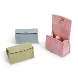 New Velvet Jewelry Box for Travel Portable Ring Earrings Stud Storage Bag Fashion Cute Mini  Jewelry Packaging Organizer Bag