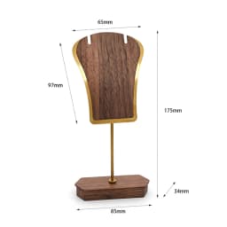1PCS Jewelry Display Stand Necklace Earrings Jewelry Copper Wood Jewelry Display Props Shooting Jewelry Booth Display Pieces