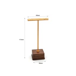 1PCS Jewelry Display Stand Necklace Earrings Jewelry Copper Wood Jewelry Display Props Shooting Jewelry Booth Display Pieces